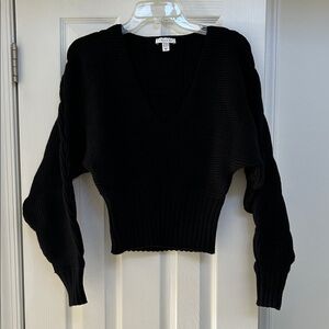 Topshop Black V-Neck Sweater